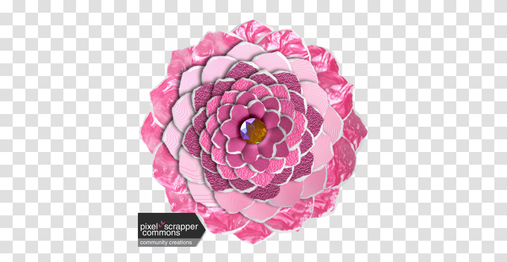 Layered Pink Paper Camellia Flower Graphic By Gill Knox Rose, Dahlia, Plant, Blossom, Accessories Transparent Png