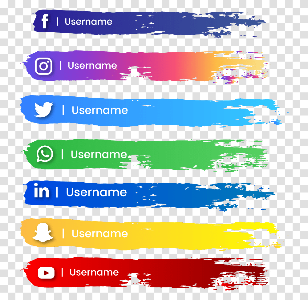 Layers Facebook Youtubechannel Whatsapp Instagram Logo Username, Text, Label, Art, Paper Transparent Png