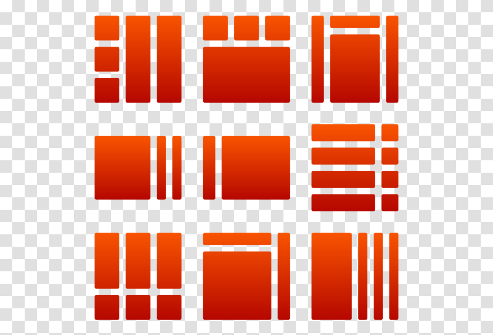 Layouts Rounded Icon In Style Simple Red Gradient Graphic Design, Shelf, Lighting, Word Transparent Png
