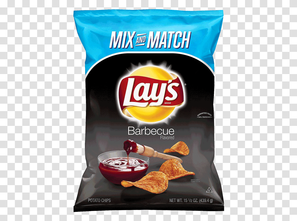 Lays Barbecue Flavored Chips, Food, Bread, Dessert, Plant Transparent Png