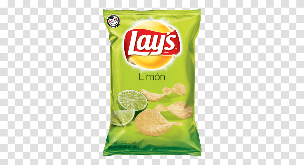 Lays Chips Logo Picture Limon Flavored Lays, Lime, Citrus Fruit, Plant, Food Transparent Png
