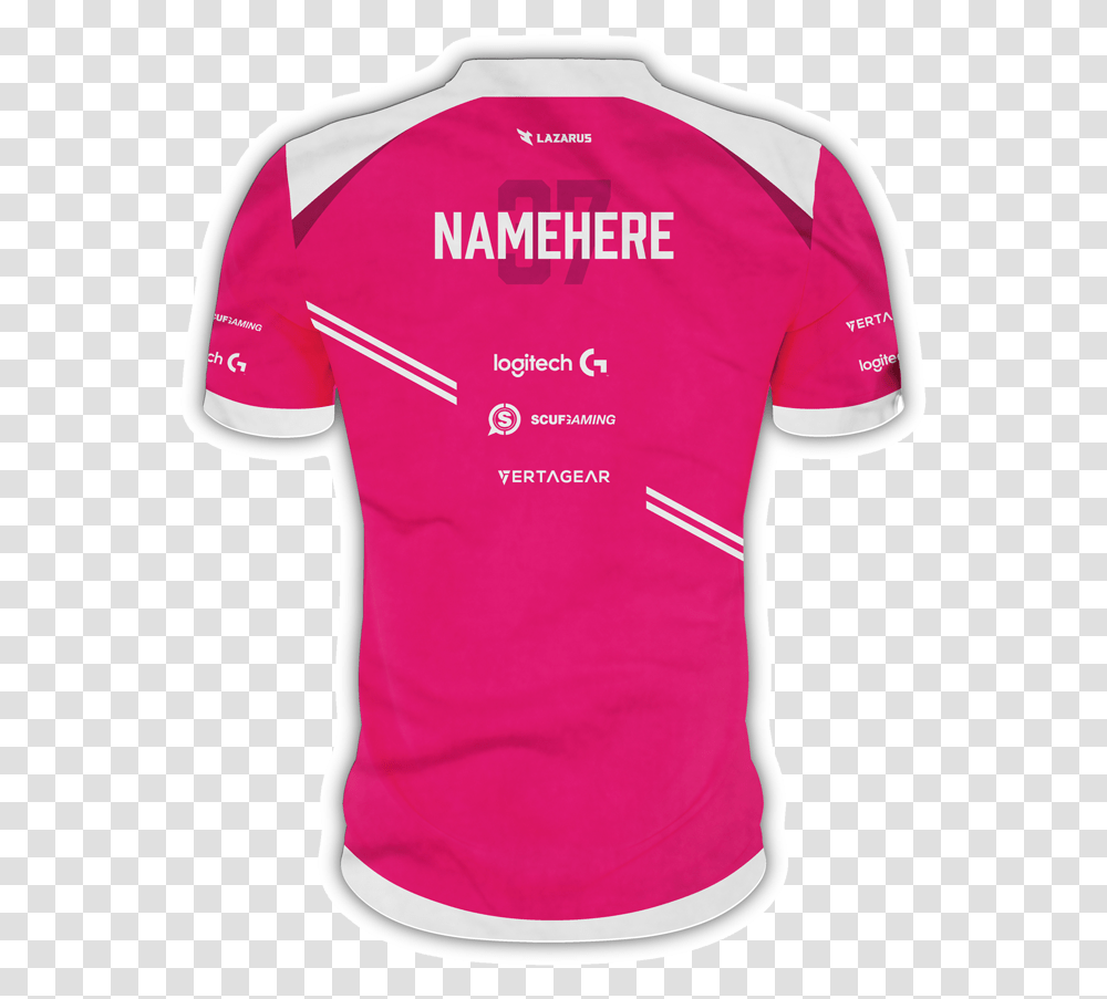 Lazarus 2019 Pink Pro Jersey Active Shirt, Clothing, Apparel, T-Shirt Transparent Png
