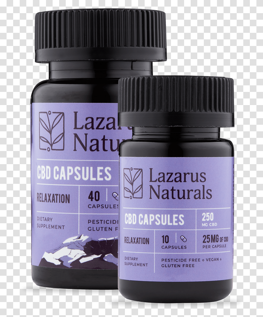 Lazarus Naturals Cbd Capsules, Bottle, Plant, Flower, Blossom Transparent Png