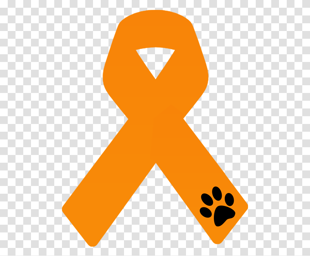 Lazo Naranja Maltrato Animal Simbolo Contra El Maltrato Animal, Hand, Symbol, Alphabet, Text Transparent Png
