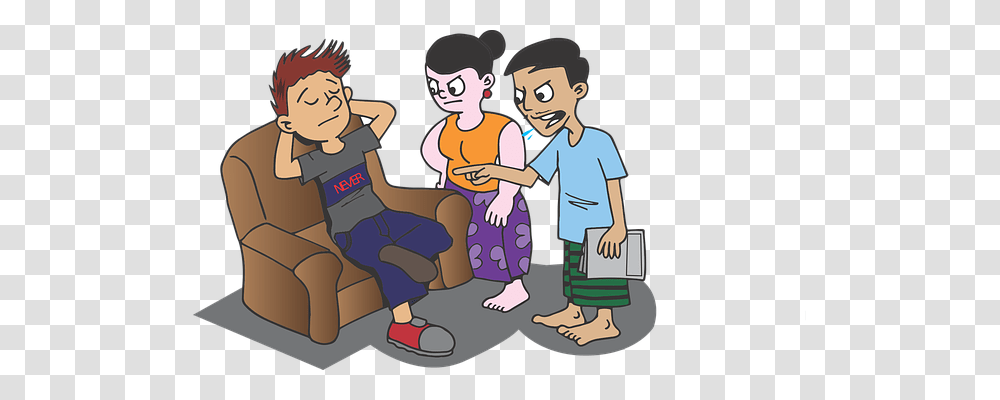 Lazy Person, Family, Female, Girl Transparent Png