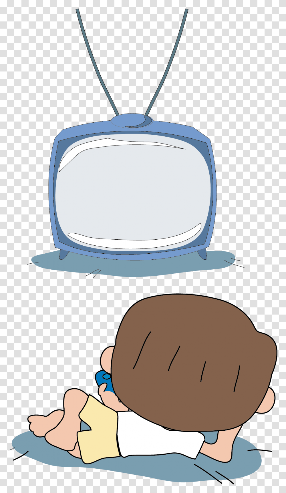 Lazy Clipart Couch Tv Baby Watching Tv Cartoon, Hand, Screen, Electronics, Monitor Transparent Png