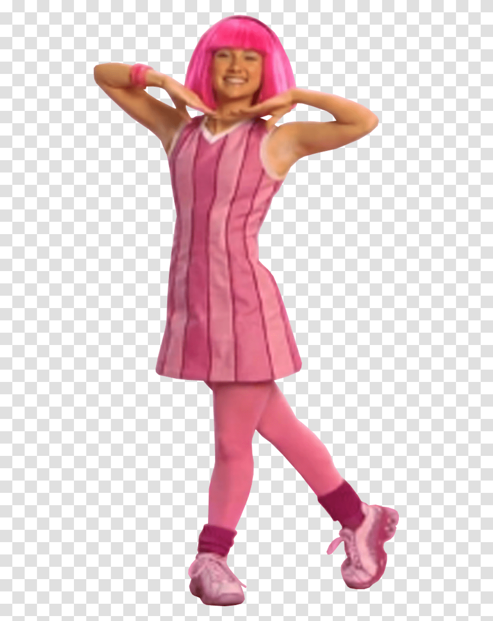 Lazy Town Extra Stephanie, Person, Dress, Back Transparent Png