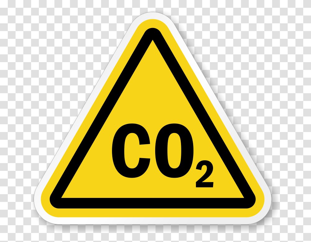 Lb Carbon Dioxide Symbol, Road Sign, Triangle, Text, Number Transparent Png