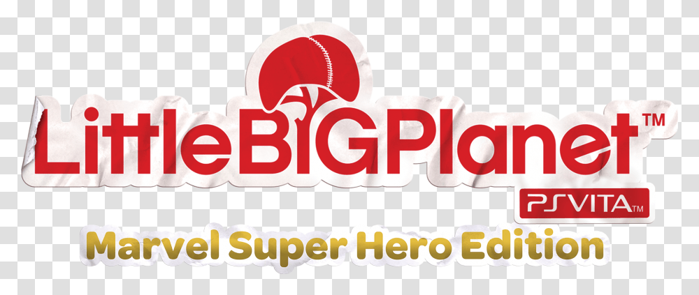Lbp Psvita Marvel Super Hero Edition Logo Little Big Planet, Label, Word, Alphabet Transparent Png