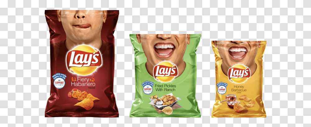 Lc Smiles Lineup 1 Potato Chip, Person, Human, Food, Sweets Transparent Png