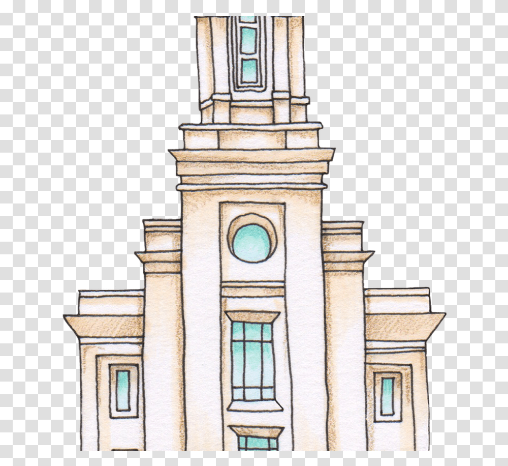 Lds Church Building Graphic Huge Freebie Sketch, Tower, Architecture, Bell Tower, Spire Transparent Png