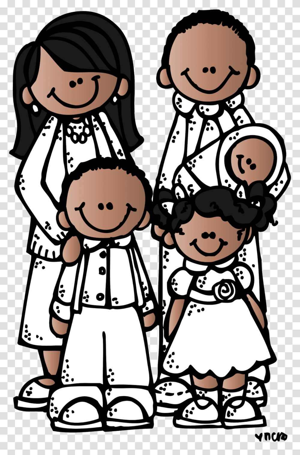 Lds Family Clip Art, Crowd, Drawing Transparent Png