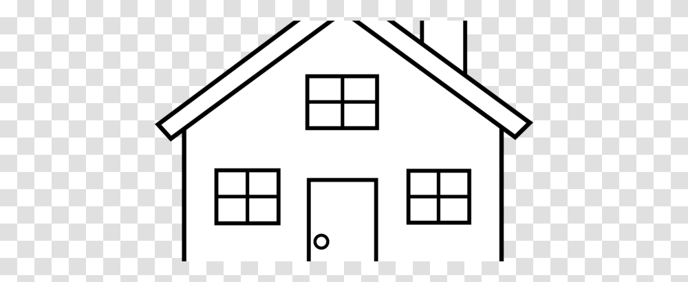 Lds House Black And White Clipart, Housing, Building, Neighborhood, Urban Transparent Png