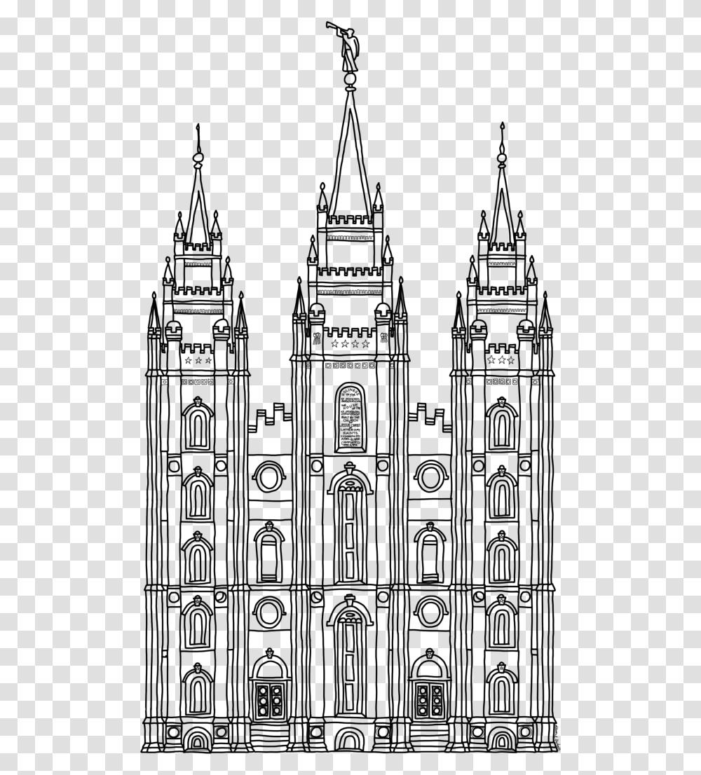 Lds Salt Lake Temple Clip Art, Cathedral, Church, Architecture, Building Transparent Png
