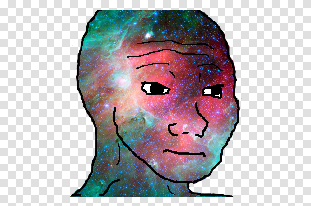 Le Cancer Man Face Feel Universe, Head, Astronomy, Outer Space, Modern Art Transparent Png