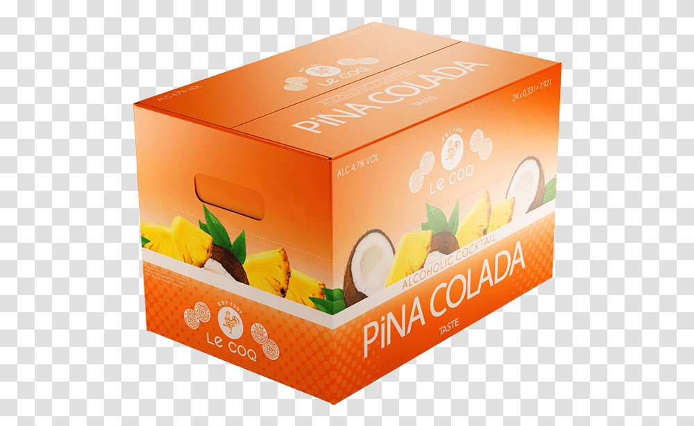 Le Coq Pina Colada Download Box, Cardboard, Carton, Beverage, Drink Transparent Png