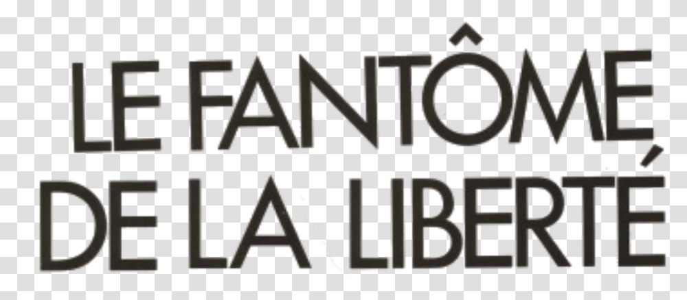 Le Fantme De La Libert Black Horizontal Logo Fantme De La Libert, Word, Label, Alphabet Transparent Png