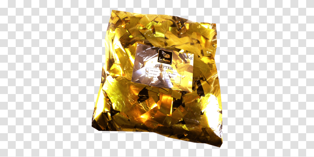 Le Maitre 7014 Gold Glitter Confetti Confectionery, Sweets, Food, Aluminium, Foil Transparent Png