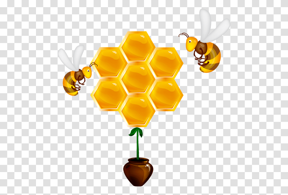 Le Miel Et Les Abeilles Bee Comb Clip Art, Honeycomb, Food, Wasp, Insect Transparent Png
