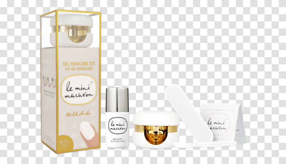Le Mini Macaron Gel Manicure Kit White, Cosmetics, Bottle, Perfume, Deodorant Transparent Png