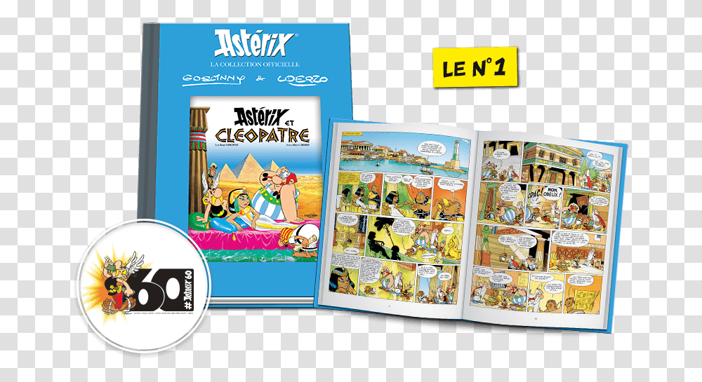 Le N1 Collection Asterix, Comics, Book, Paper, Advertisement Transparent Png