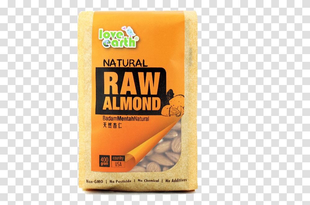 Le Natural Almond500 Love Earth Natural Raw Almond, Book, Advertisement, Poster, Flyer Transparent Png