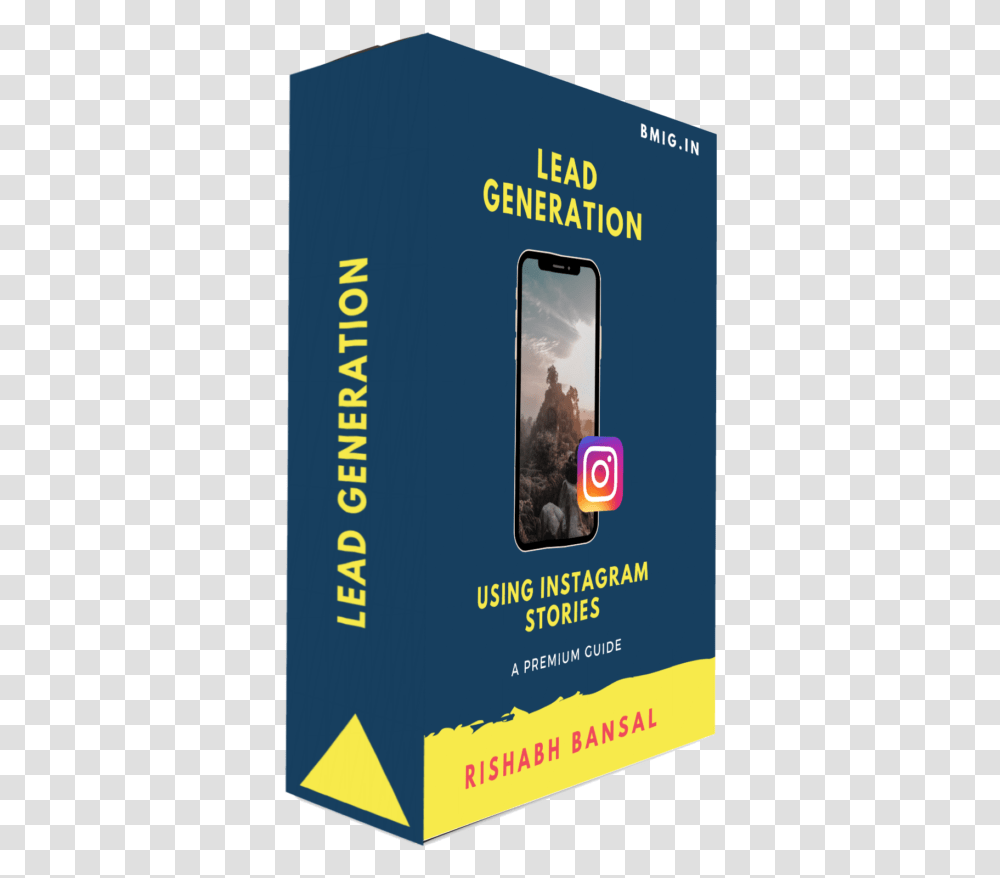 Lead Generation Using Instagram Stories Eboook Cover Graphic Design, Mobile Phone, Electronics, Cell Phone Transparent Png