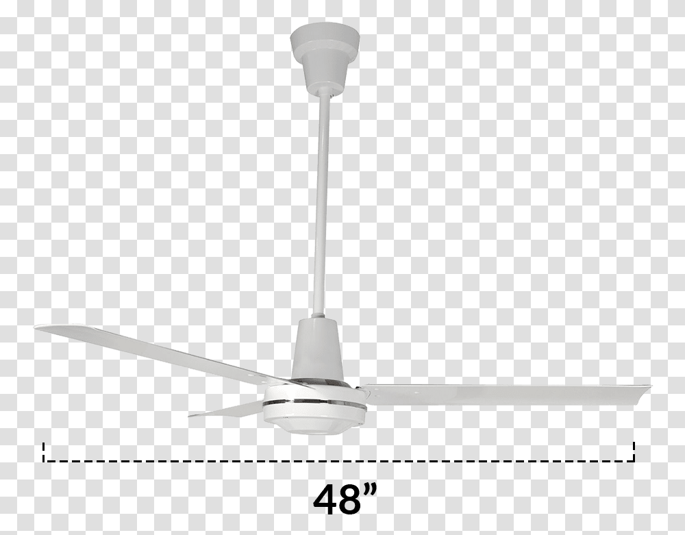 Leading Edge 48 Inch Commercial Ceiling Fan Ceiling Fan, Lamp, Appliance Transparent Png