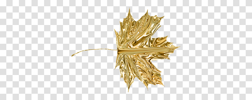 Leaf Nature, Gold, Accessories, Accessory Transparent Png