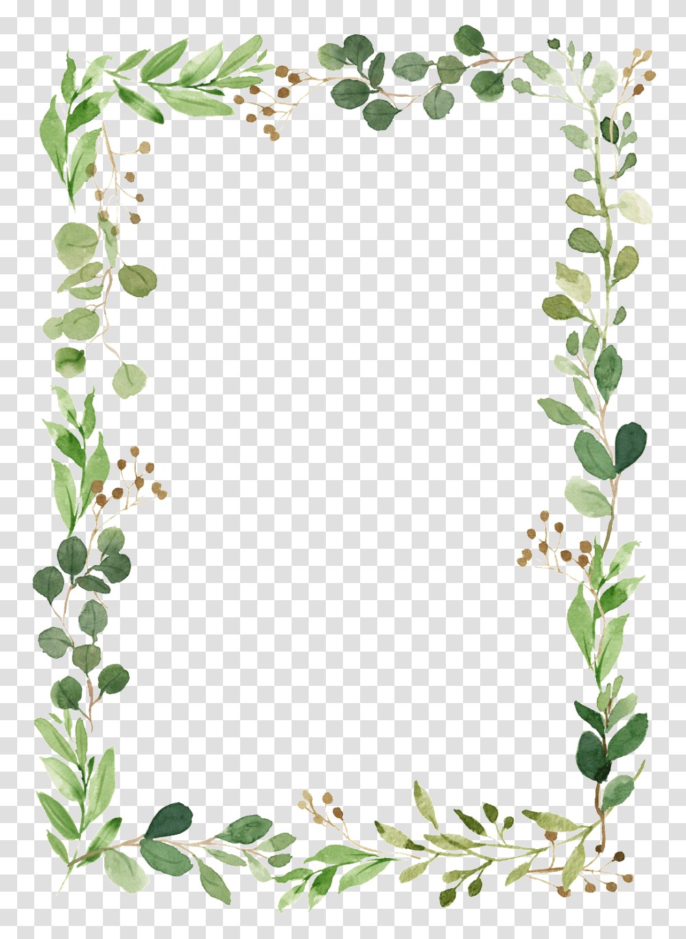 Leaf Border Background Foliage Border, Plant, Flower, Vase, Jar Transparent Png