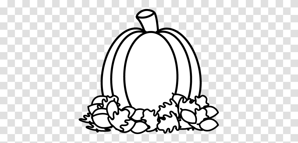 Leaf Clipart Black And White, Stencil, Food, Plant, Pumpkin Transparent Png