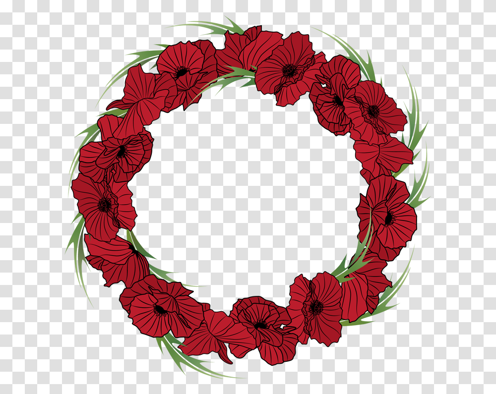 Leaf Crown Wreaths Clip Art Red Floral Wreath Red Flower Wreath, Graphics, Floral Design, Pattern, Plant Transparent Png
