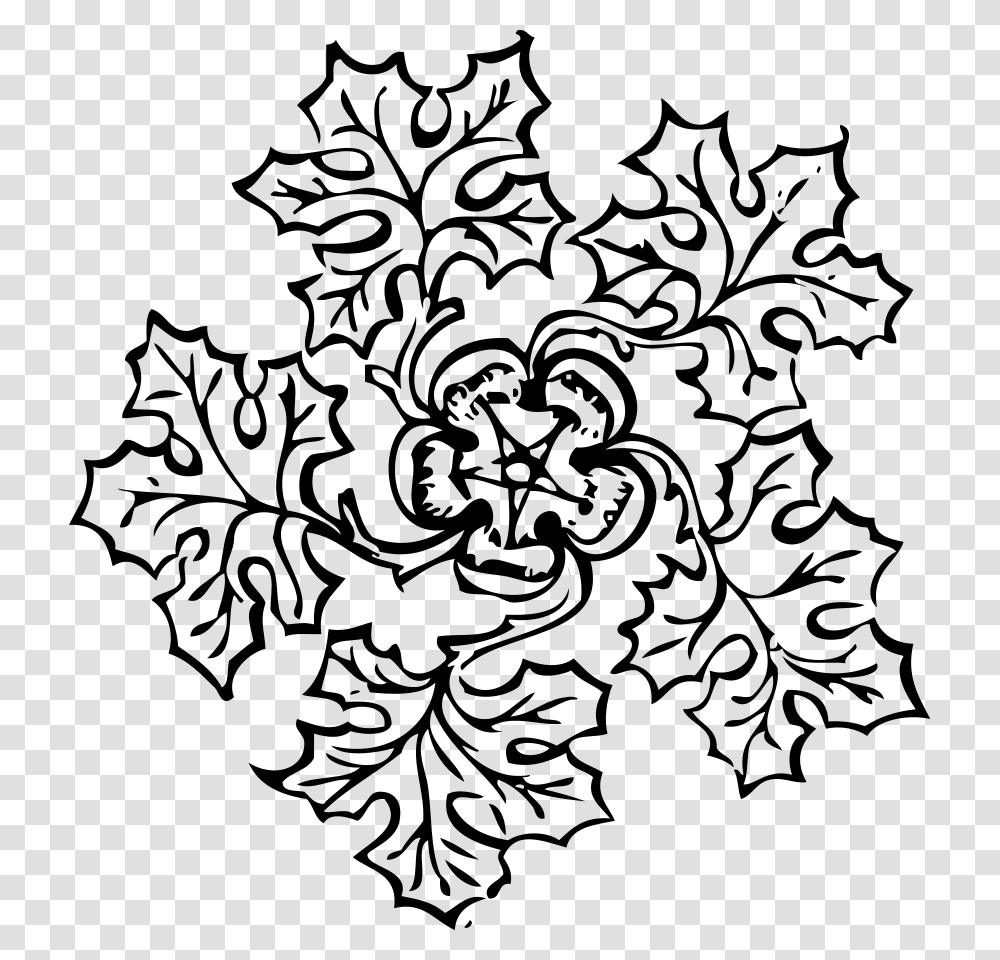 Leaf Decoration 2 Svg Clip Arts Simple Flower Border Designs, Gray, World Of Warcraft Transparent Png