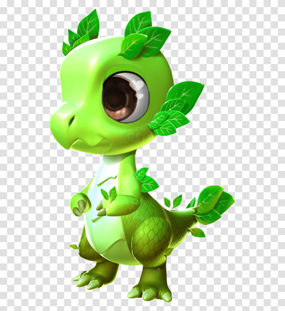 Leaf Dragon Baby Baby Leaf Dragon From Dragon Mania Legends, Toy, Green, Plant Transparent Png