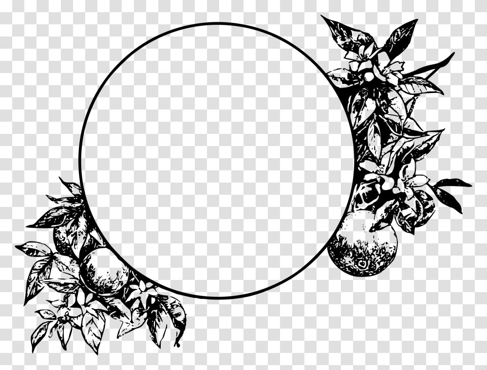 Leaf Drawing Circle For Free Leaf Circle Circle Border Design, Gray, World Of Warcraft Transparent Png