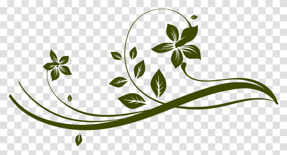 Leaf Flourish, Floral Design, Pattern Transparent Png