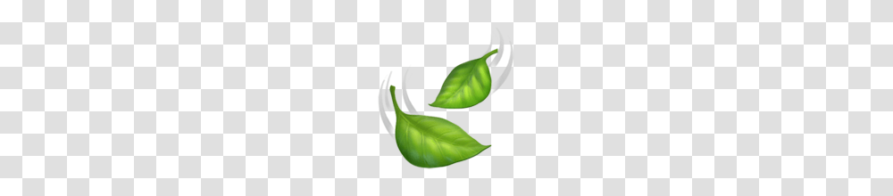Leaf Fluttering In Wind Emoji On Apple Ios, Plant, Green, Vase, Jar Transparent Png