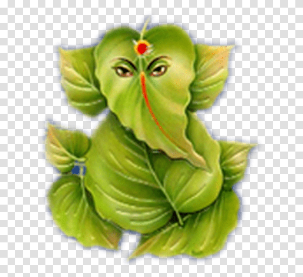 Leaf Ganesha, Plant, Green, Pottery, Pattern Transparent Png
