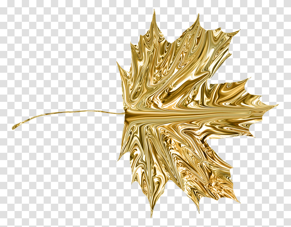Leaf Gold Element Scrapbook Decoration Gold Maple Leaf, Jewelry, Accessories, Accessory, Brooch Transparent Png