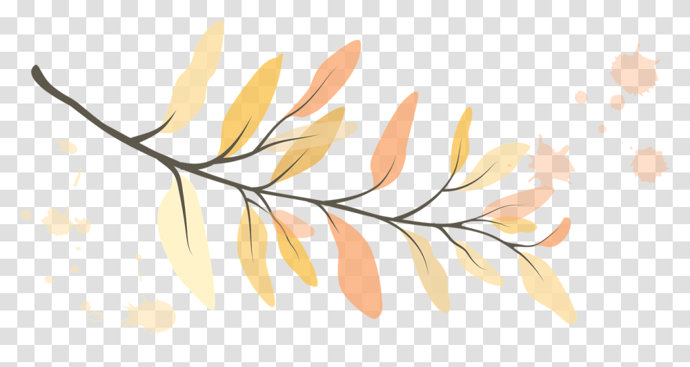 Leaf Leaves Branch Fall Autumn Nature Foliage Scalable Vector Graphics, Plant, Pattern, Floral Design Transparent Png