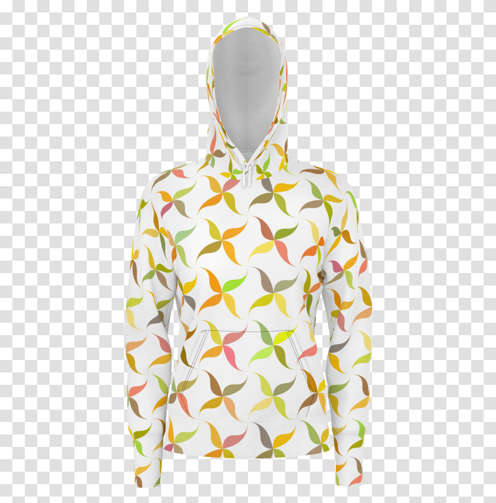 Leaf Pattern Hoodie Hoodie, Apparel, Sweater, Sweatshirt Transparent Png