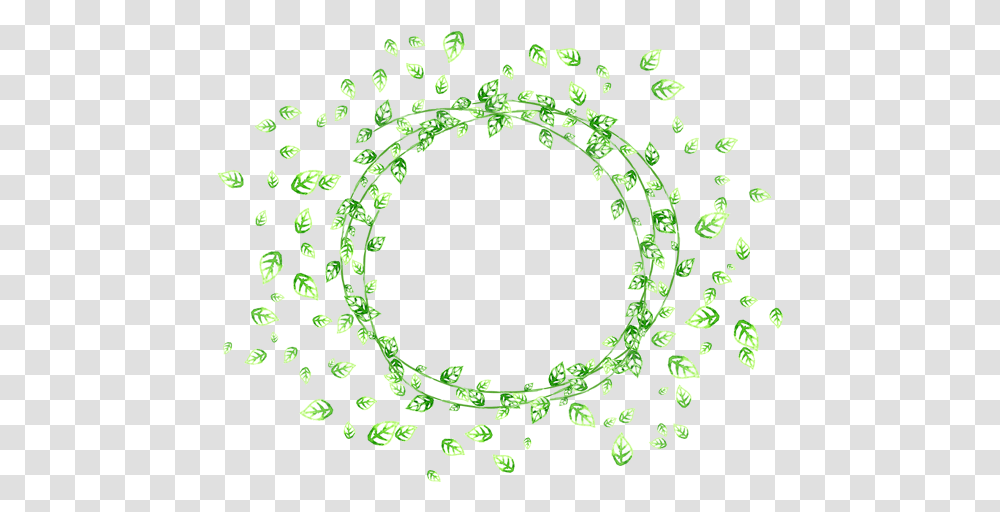 Leaf Picture Frame Green Leaves Circle Frame, Accessories, Accessory, Bead, Jewelry Transparent Png