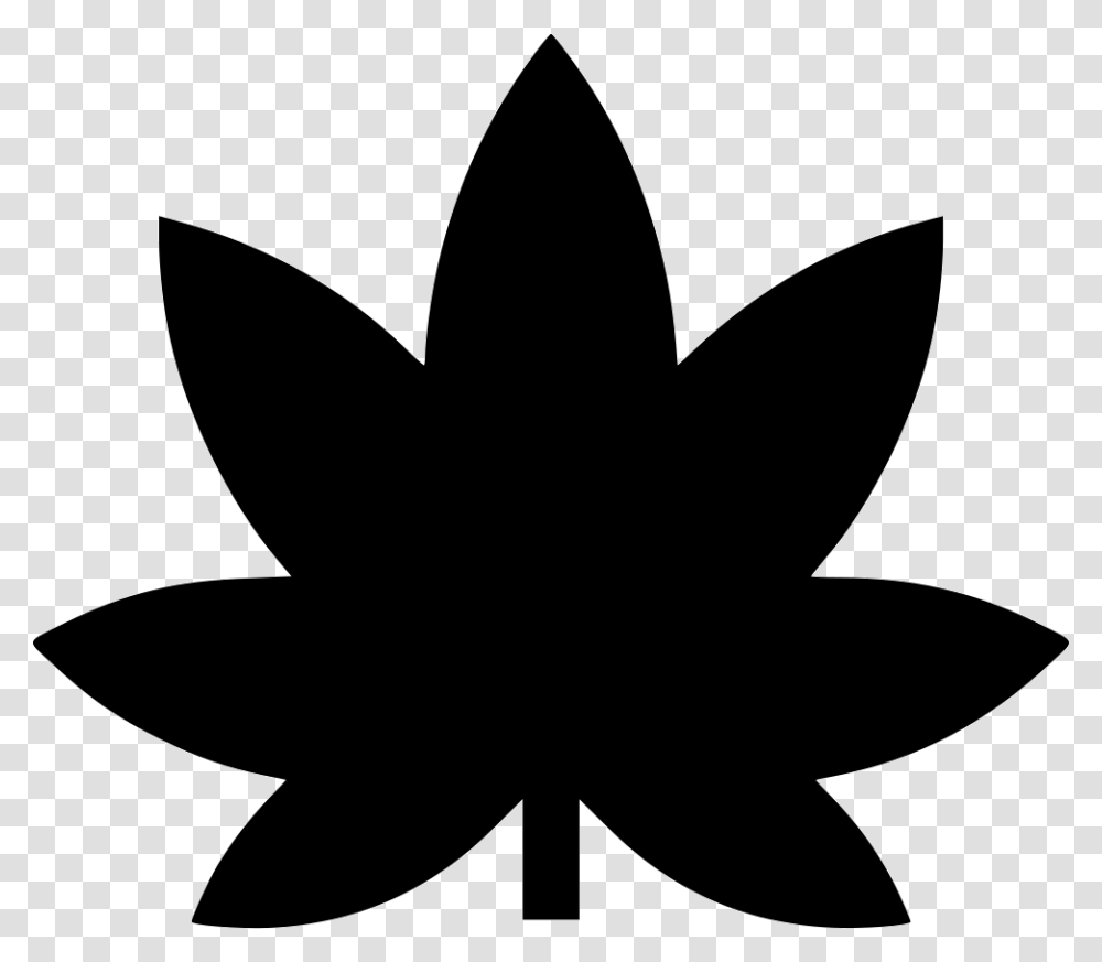 Leaf Plant Cannabis Drugs Medical Marijuana Maple Leaf, Silhouette, Stencil, Axe Transparent Png