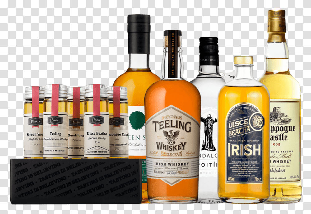 Leaf Shamrock Irish Whiskey Tasting Set, Liquor, Alcohol, Beverage, Drink Transparent Png