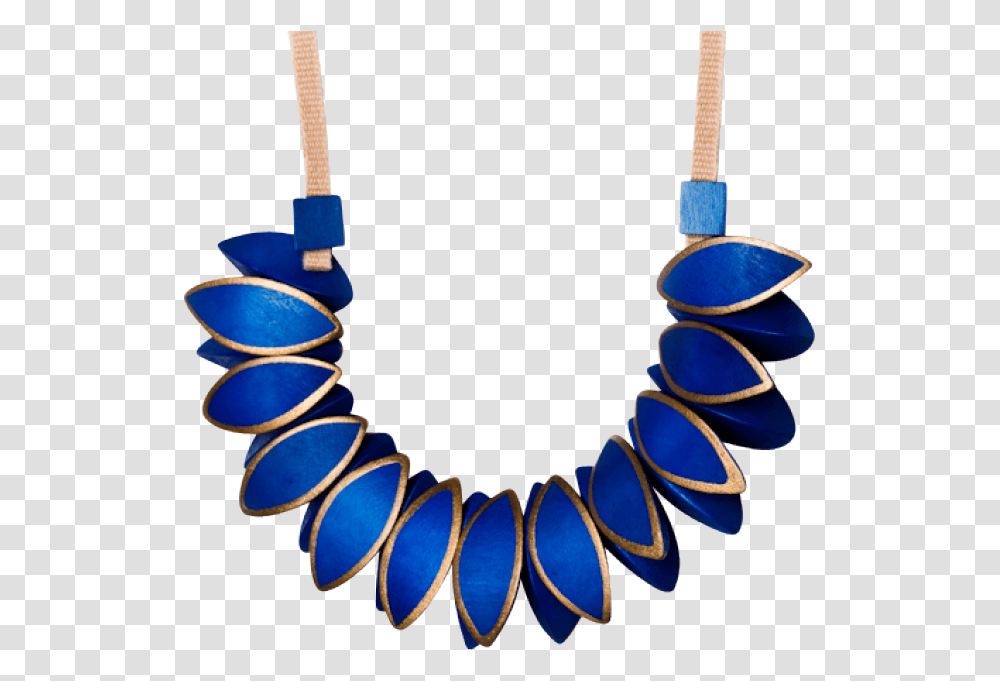 Leaf Wood Necklace With Handpainted Gold Trim Necklace, Accessories, Accessory, Jewelry, Gemstone Transparent Png
