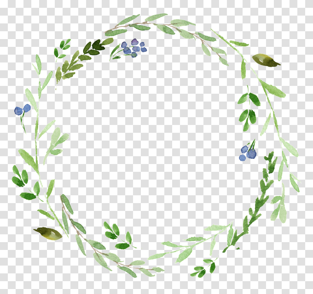 Leaf Wreath Cartoon Wedding Flower Wreath, Plant, Blossom Transparent Png