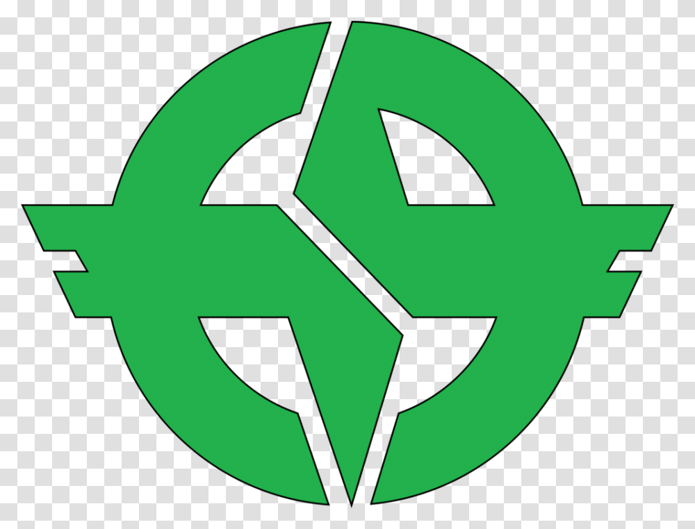 Leafareasymbol Neon Green Peace Sign, Recycling Symbol, Star Symbol, Logo, Trademark Transparent Png