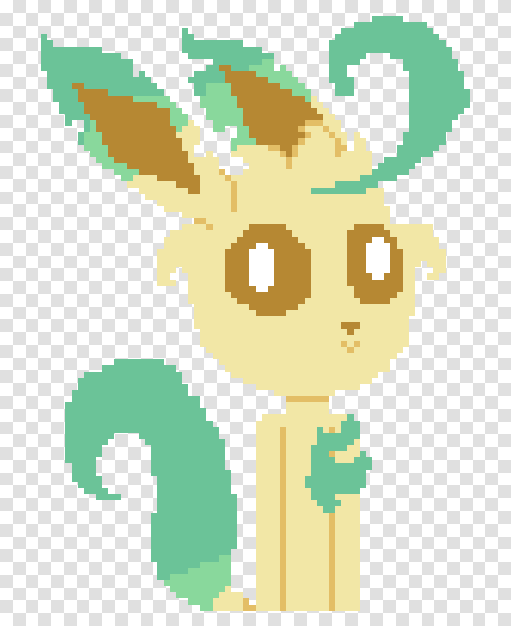 Leafeon, Cross, Rug, Rattle Transparent Png