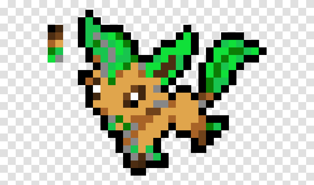 Leafeon Grid Paint Pokemon Pixel Art On Grid And Easy, Text, Rug, Word, Symbol Transparent Png