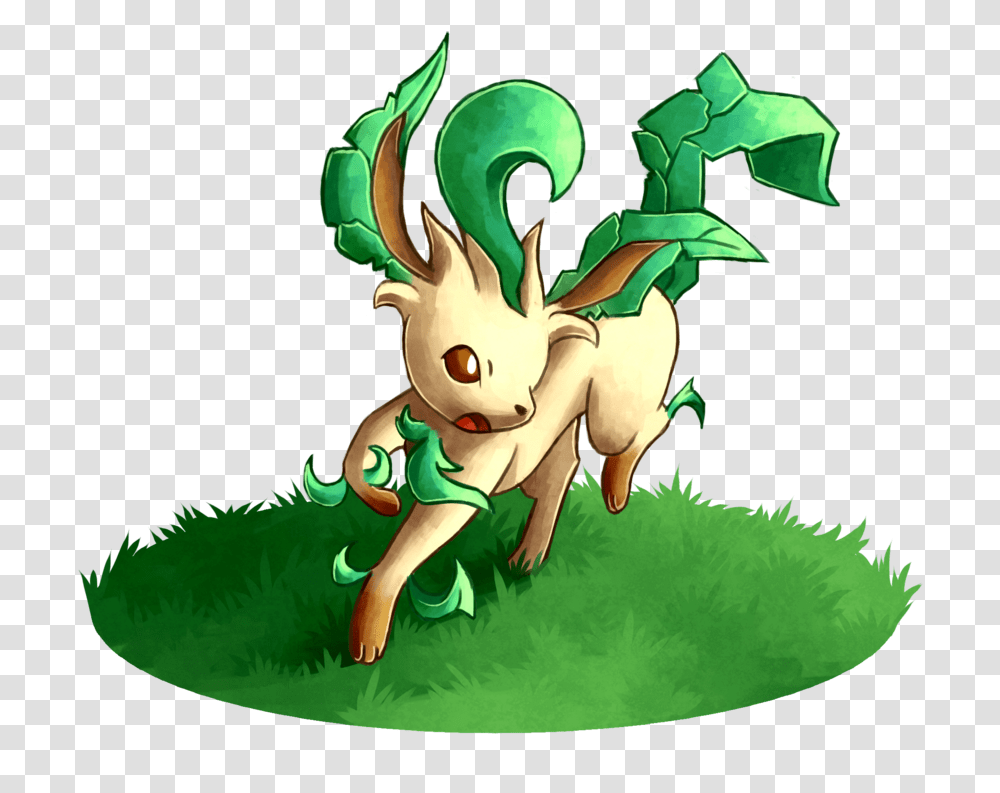 Leafeon Hd Image Cartoon, Dragon, Gemstone, Jewelry, Accessories Transparent Png